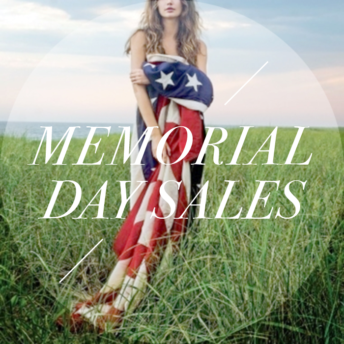 memorial day sales, american flag, model in field