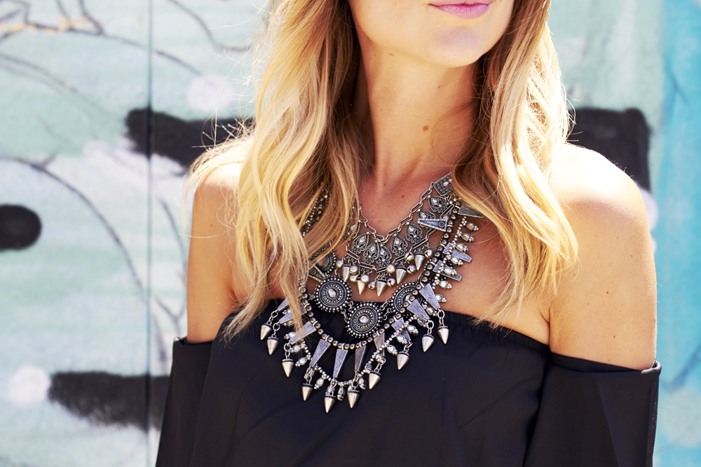 silver tribal necklace