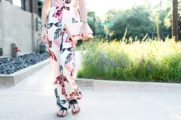 Topshop cheap floral jumpsuit