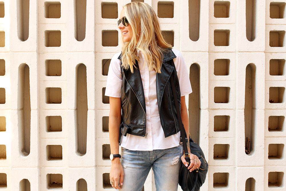 fashion-jackson-ripped-denim-skinny-jeans-white-short-sleeve-shirt-black-faux-leather-moto-vest