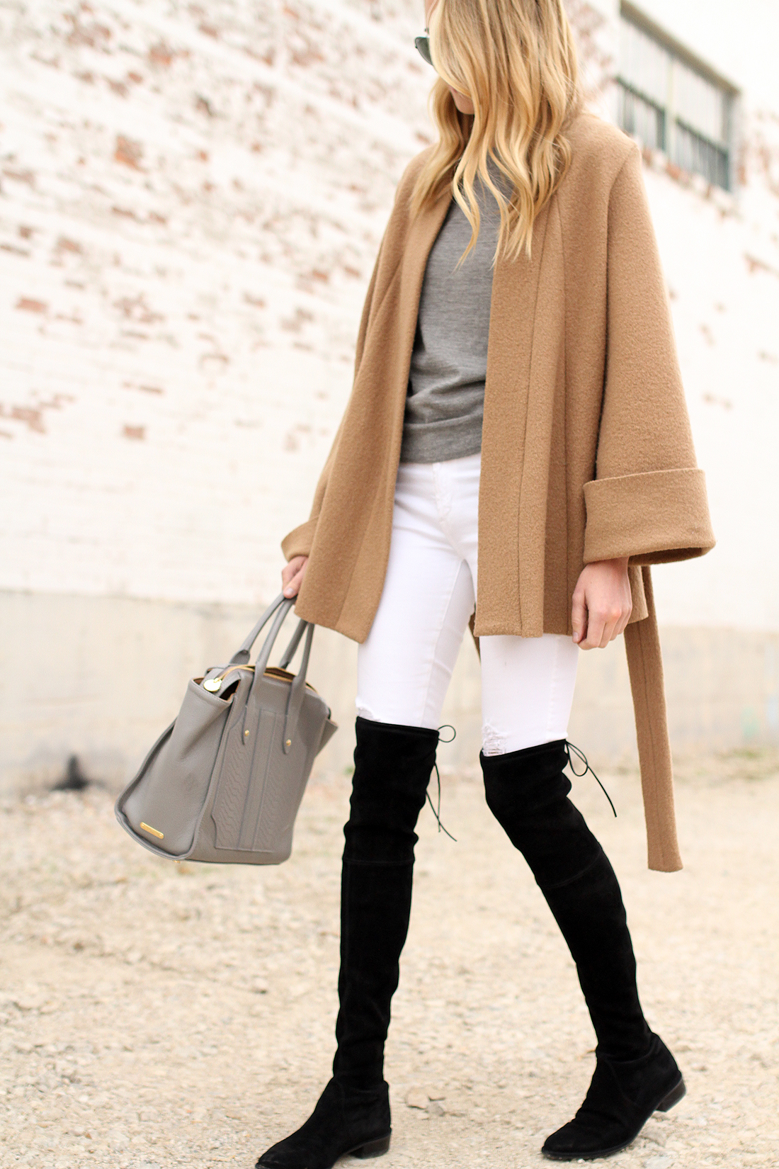 CAMEL WRAP COAT & OTK BOOTS  Fashion Jackson