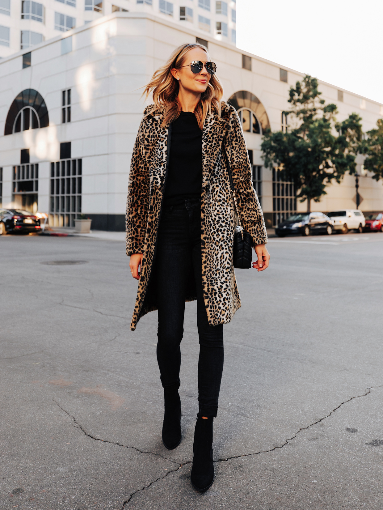Leopard Faux Fur Statement Coat - Fashion Jackson