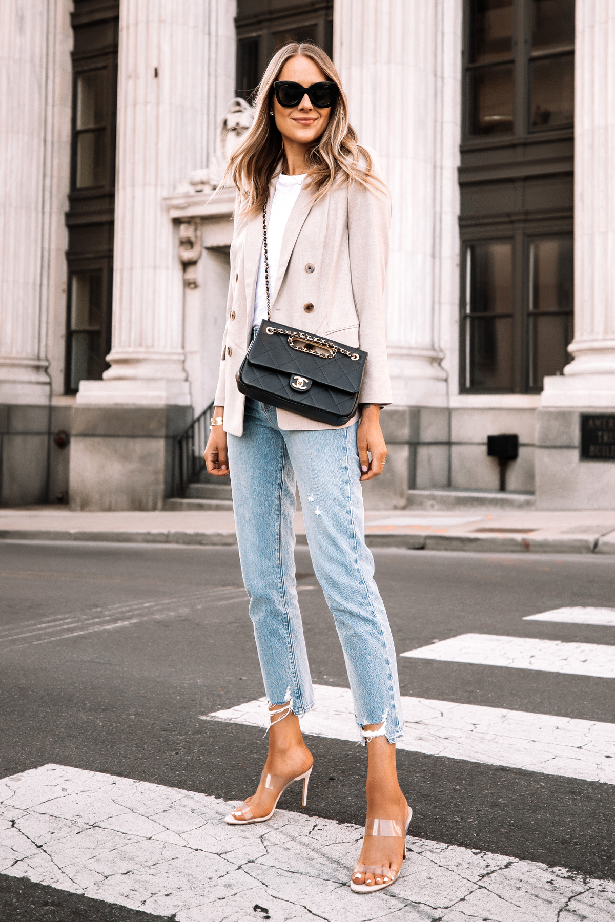 Shirt and best sale heels outfit