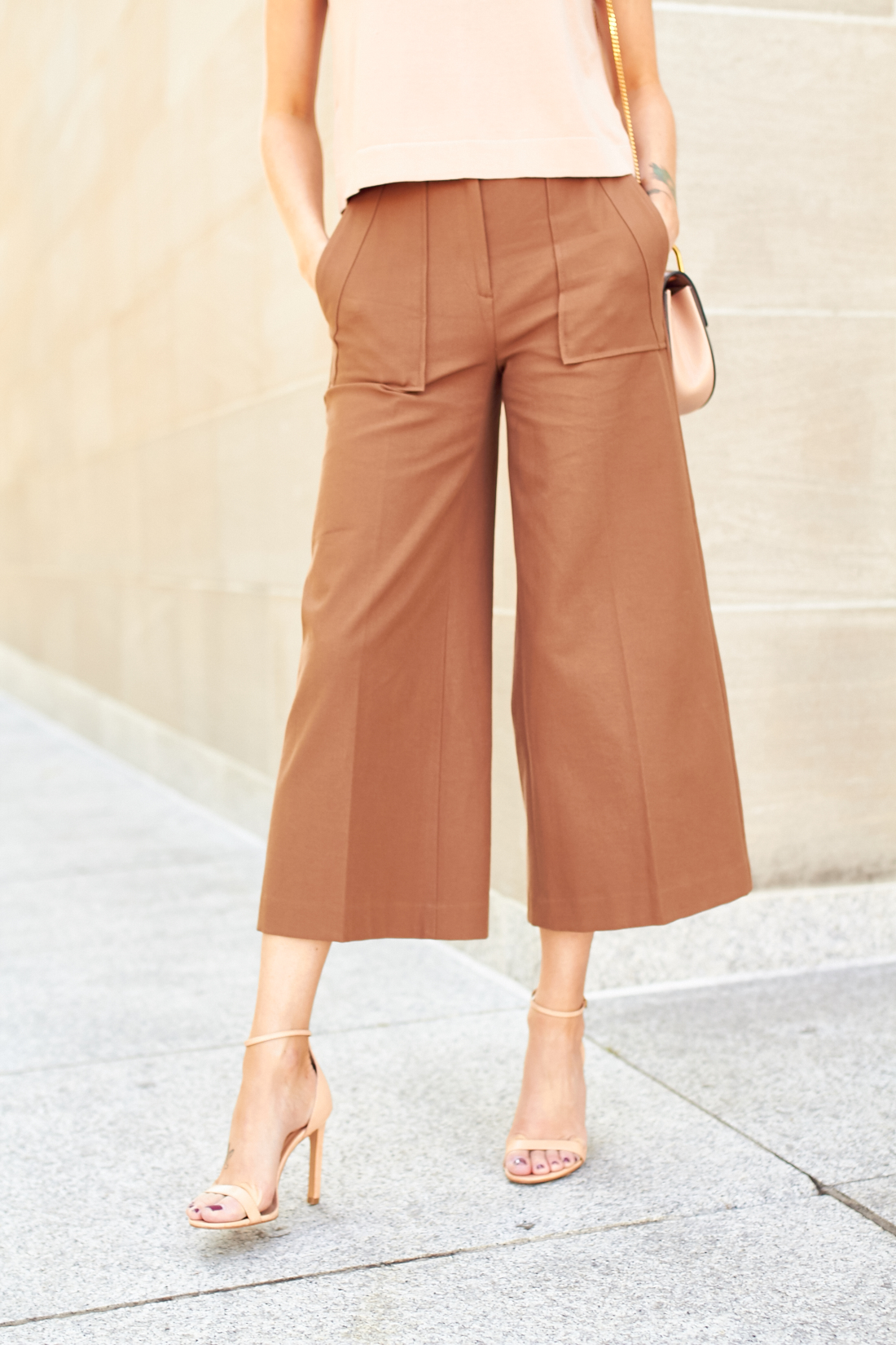 WIDE LEG ANKLE PANTS - Fashion Jackson