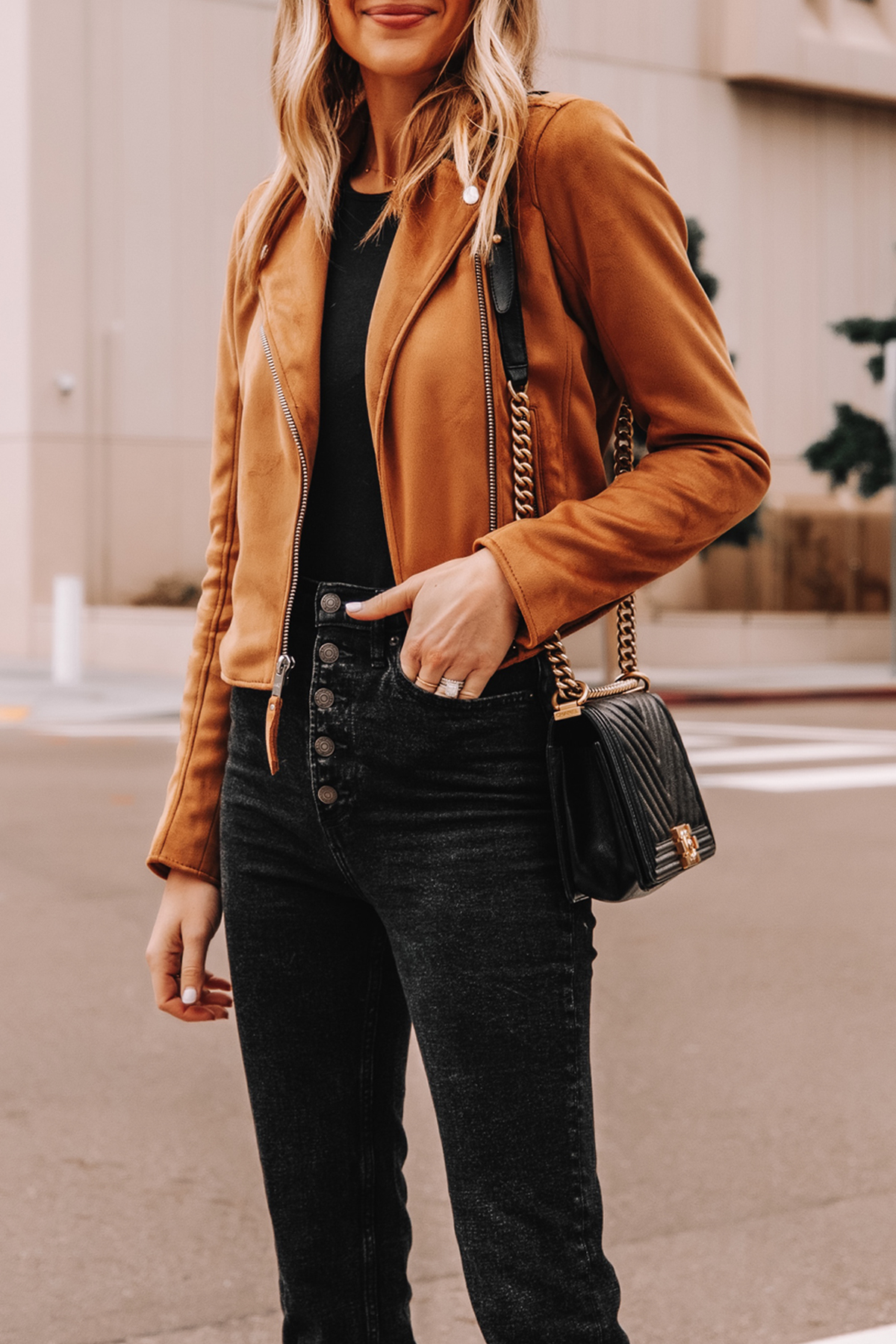 How I Wear Abercombie's Faux Suede Moto Jacket