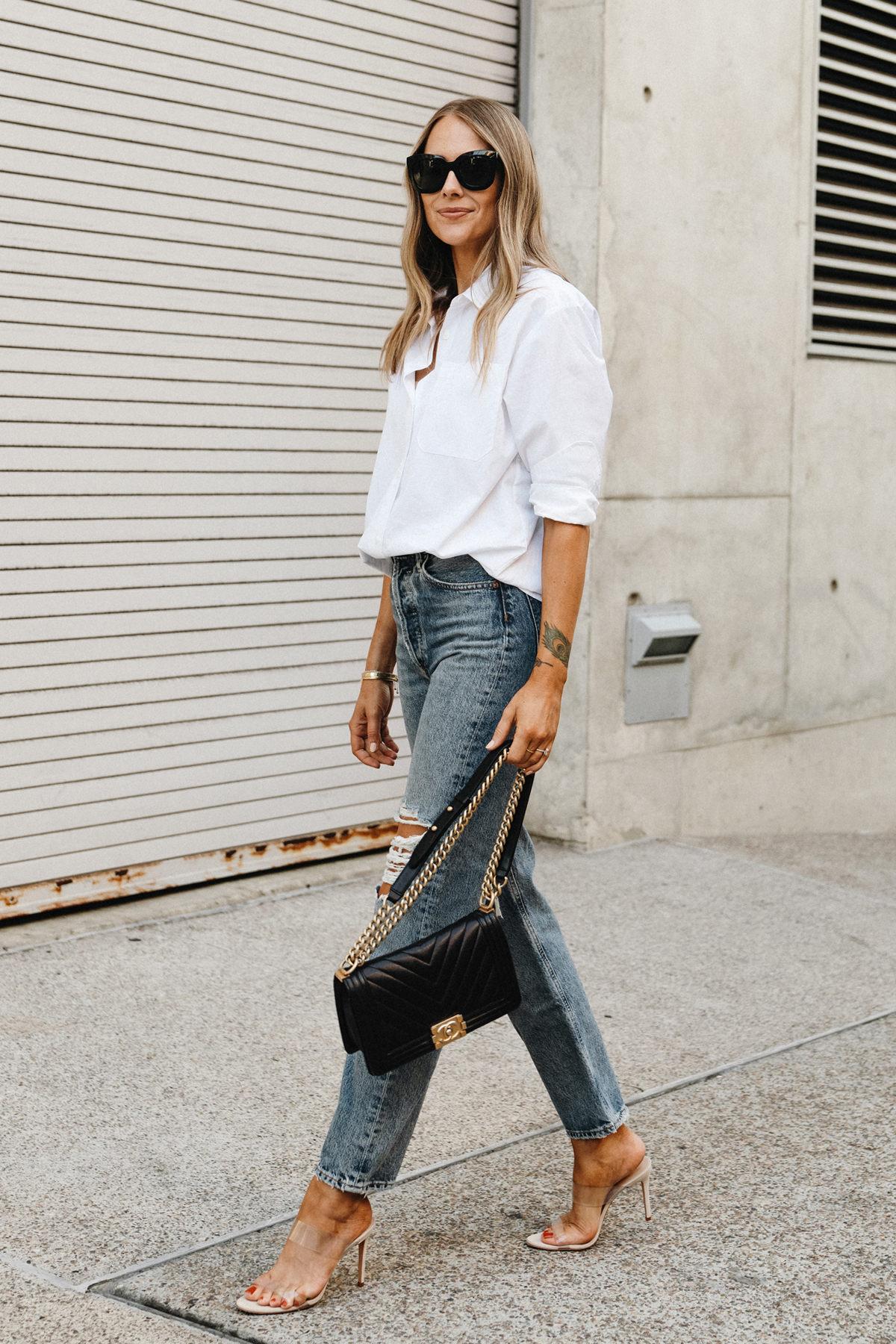 White button up shirt womens outlet outfit