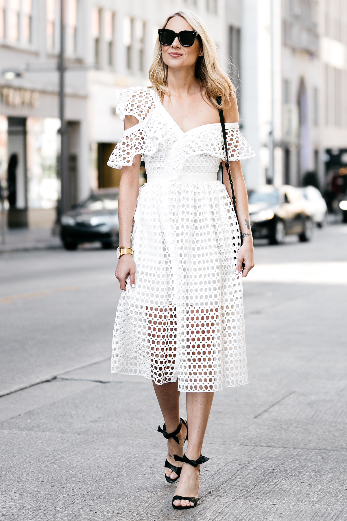 little white dress with sleeves