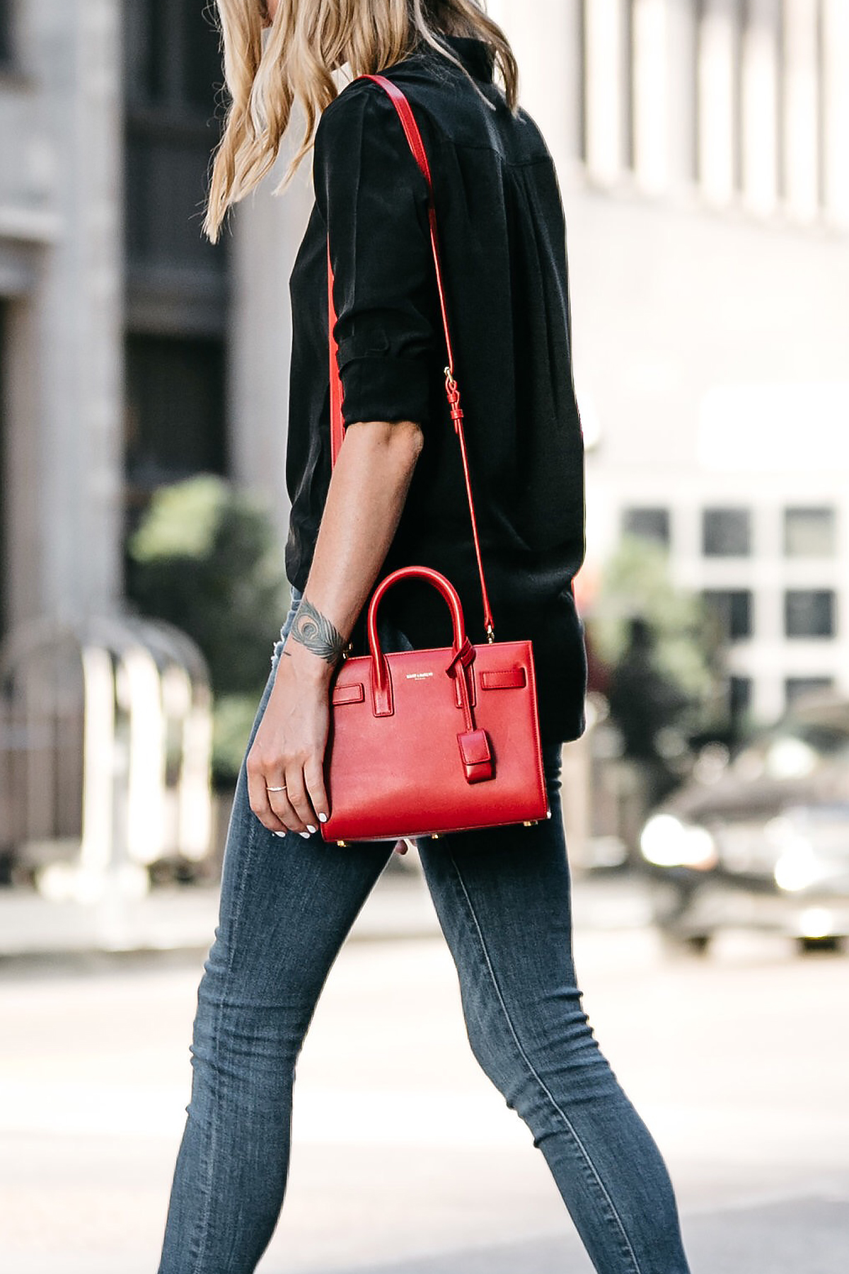 WHY YOU NEED A RED BAG FOR FALL - Fashion Jackson