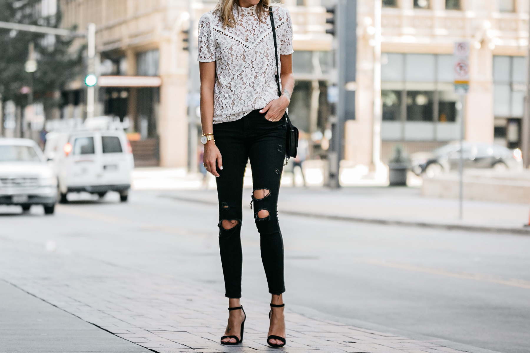 White Lace Top, Fashion Jackson