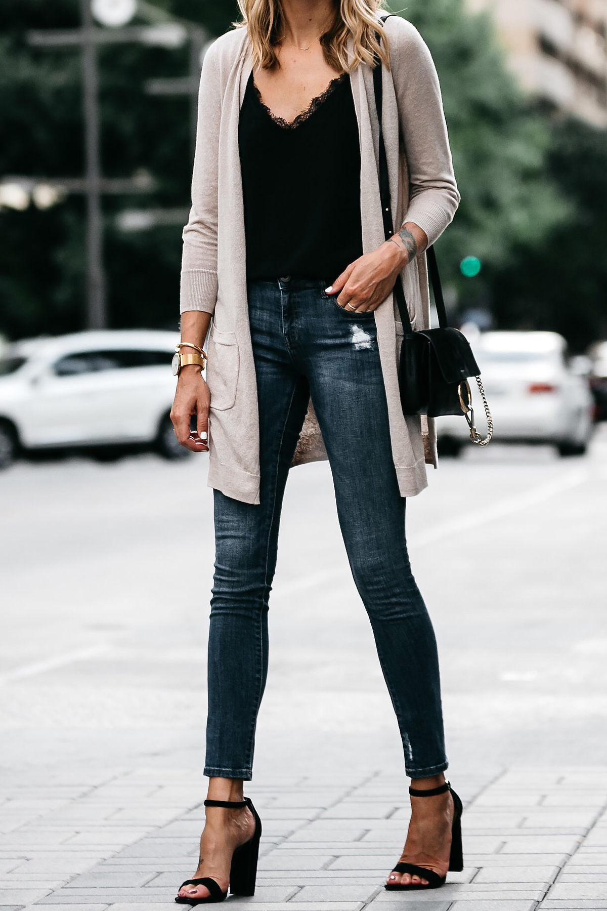 outfits with tan cardigan