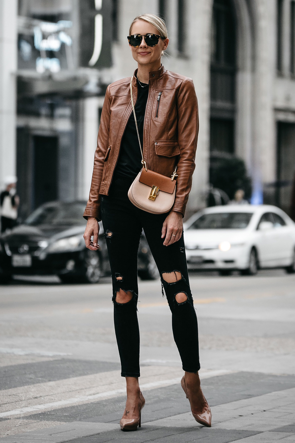 MATCHING TAN OUTFIT IDEA  Tan outfit, Fall outfits 2017, Leather