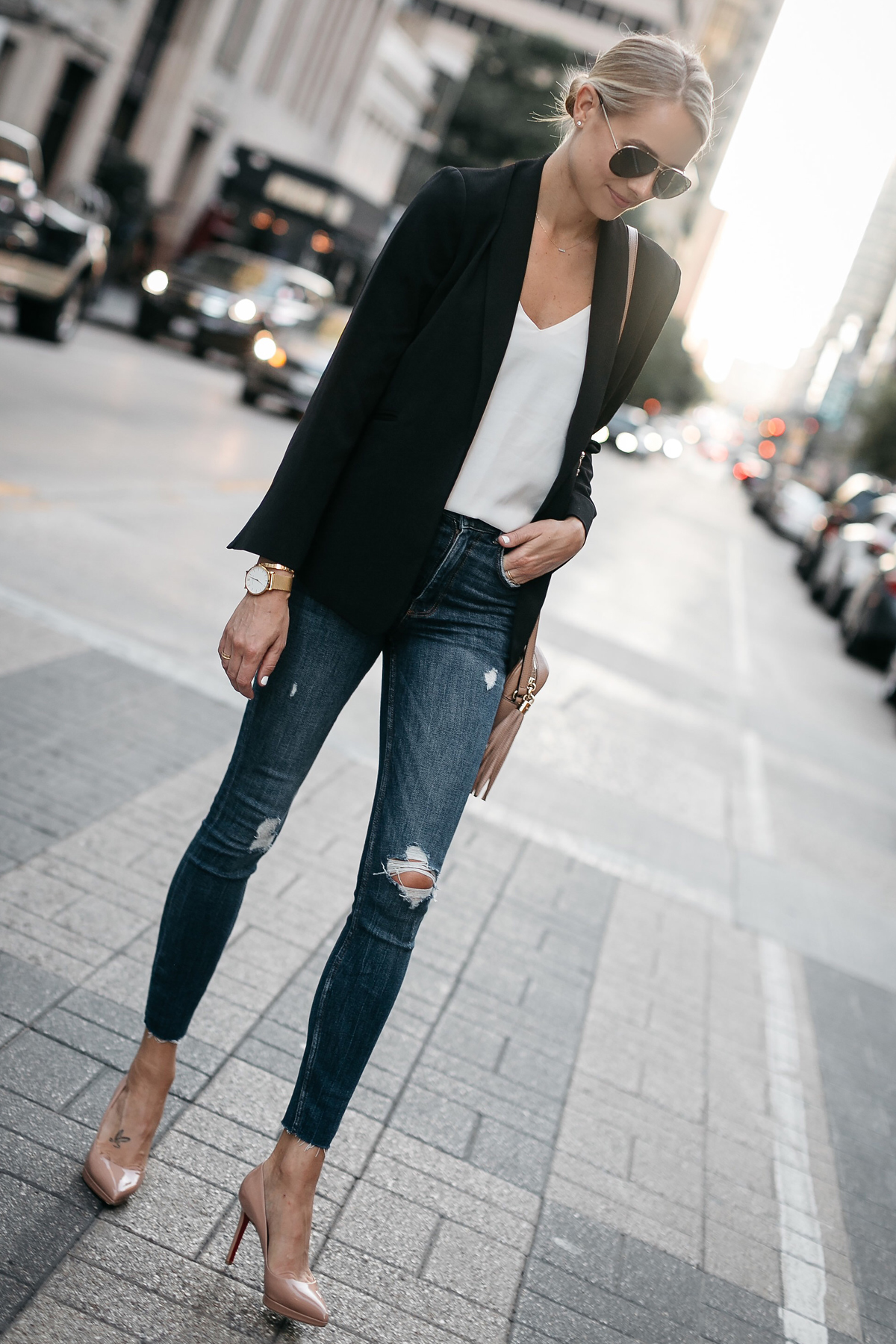 skinny jeans with pumps