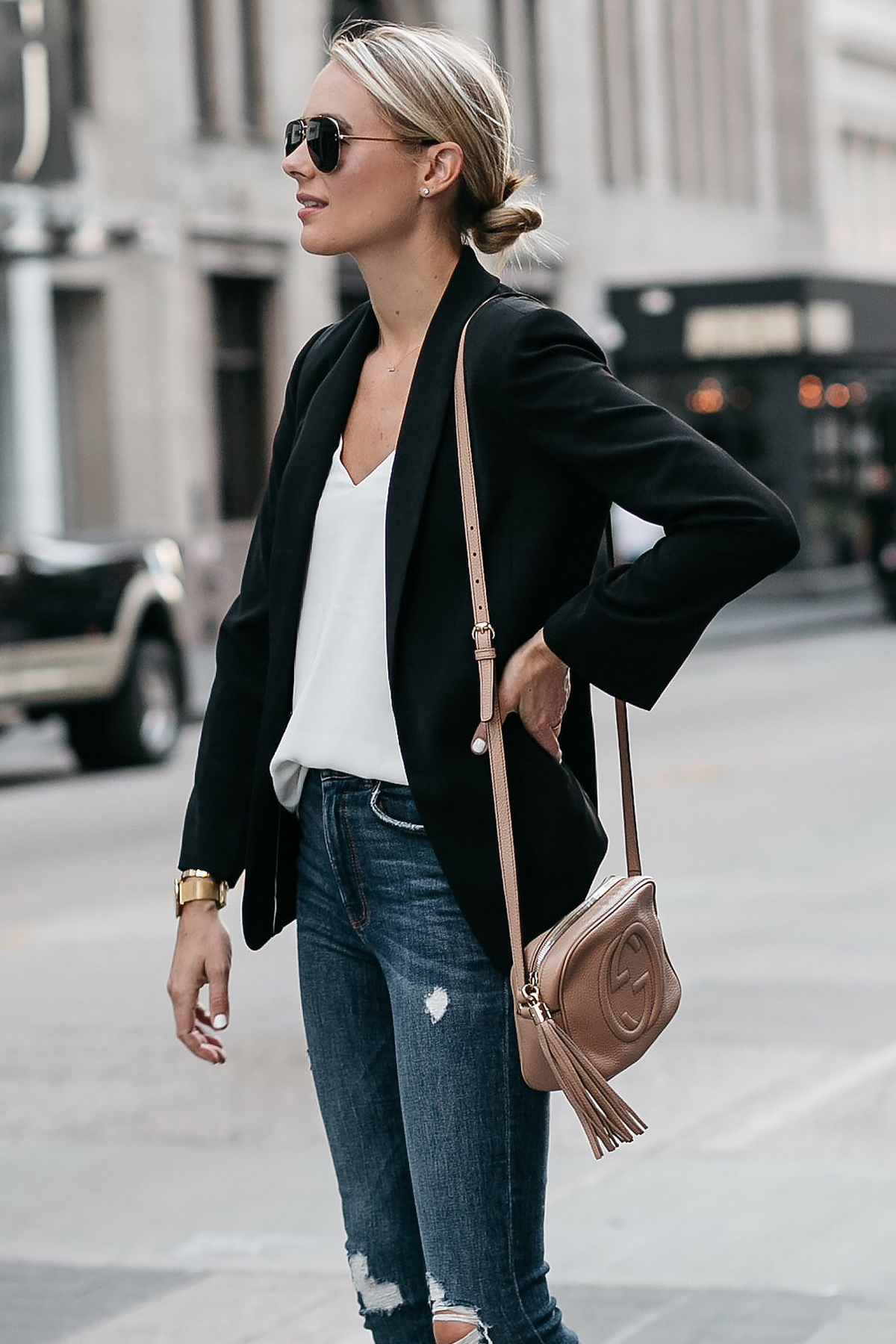 A Chic Black Blazer Outfit | Fashion Jackson