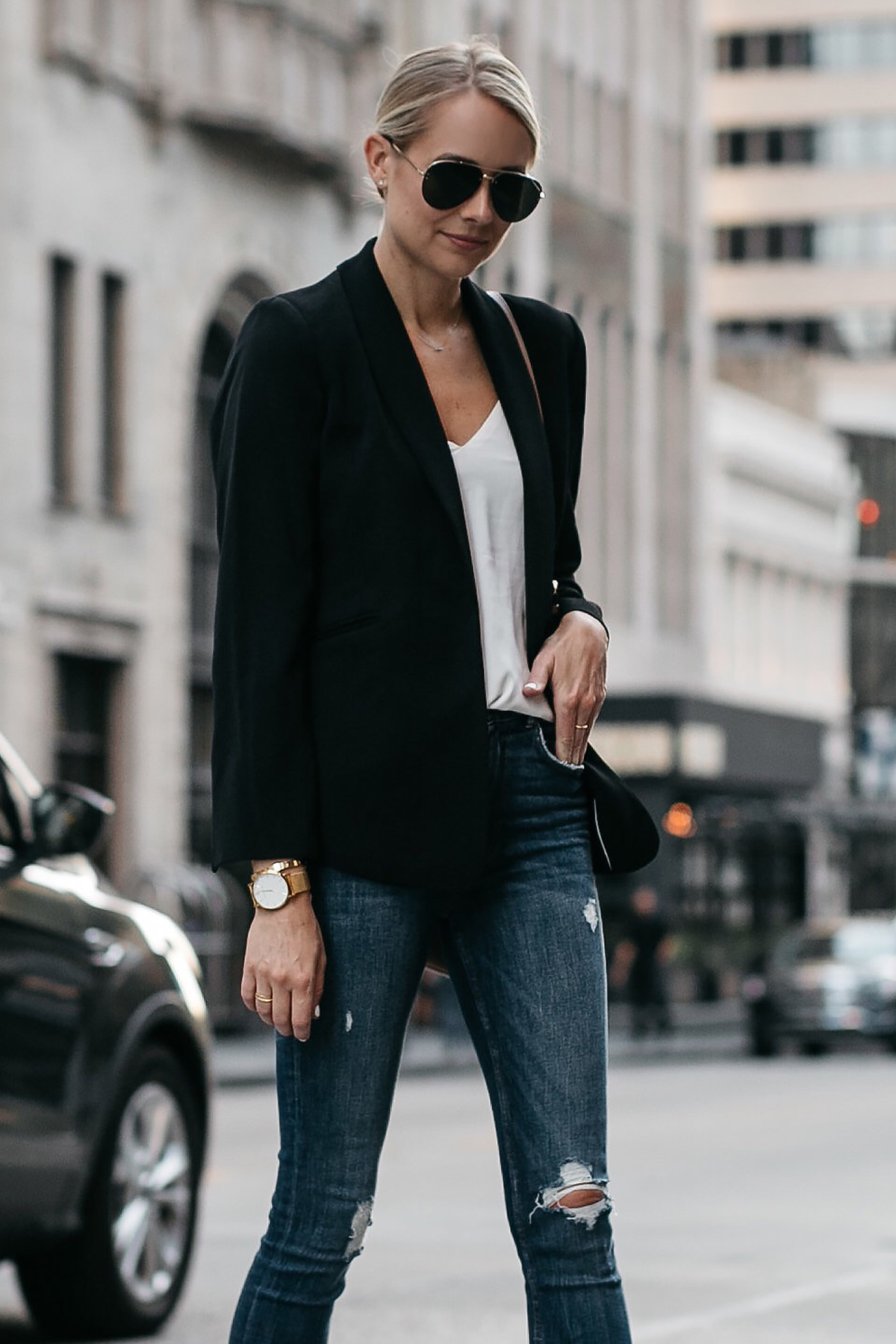 A Chic Black Blazer Outfit | Fashion Jackson