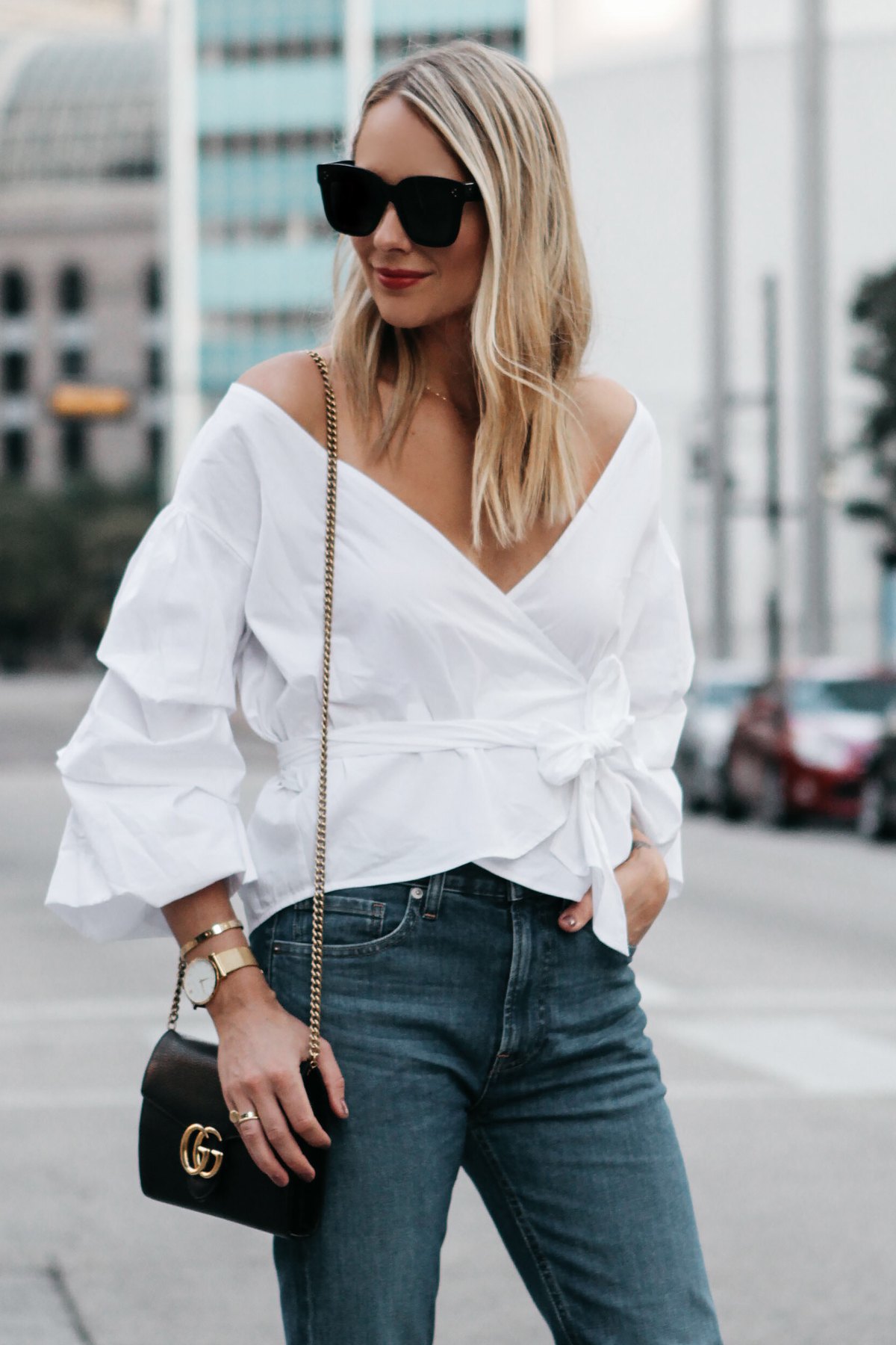 Date Night Style, Ruffle Tops + Boyfriend Jeans