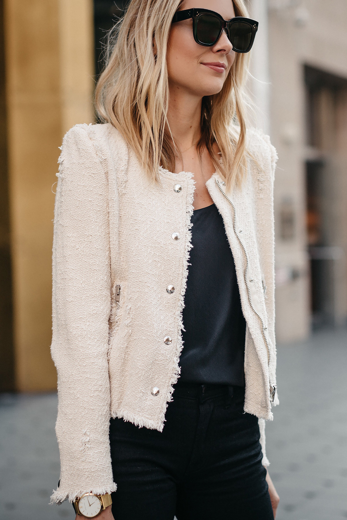 A STYLISH IVORY TWEED JACKET FOR FALL - Fashion Jackson