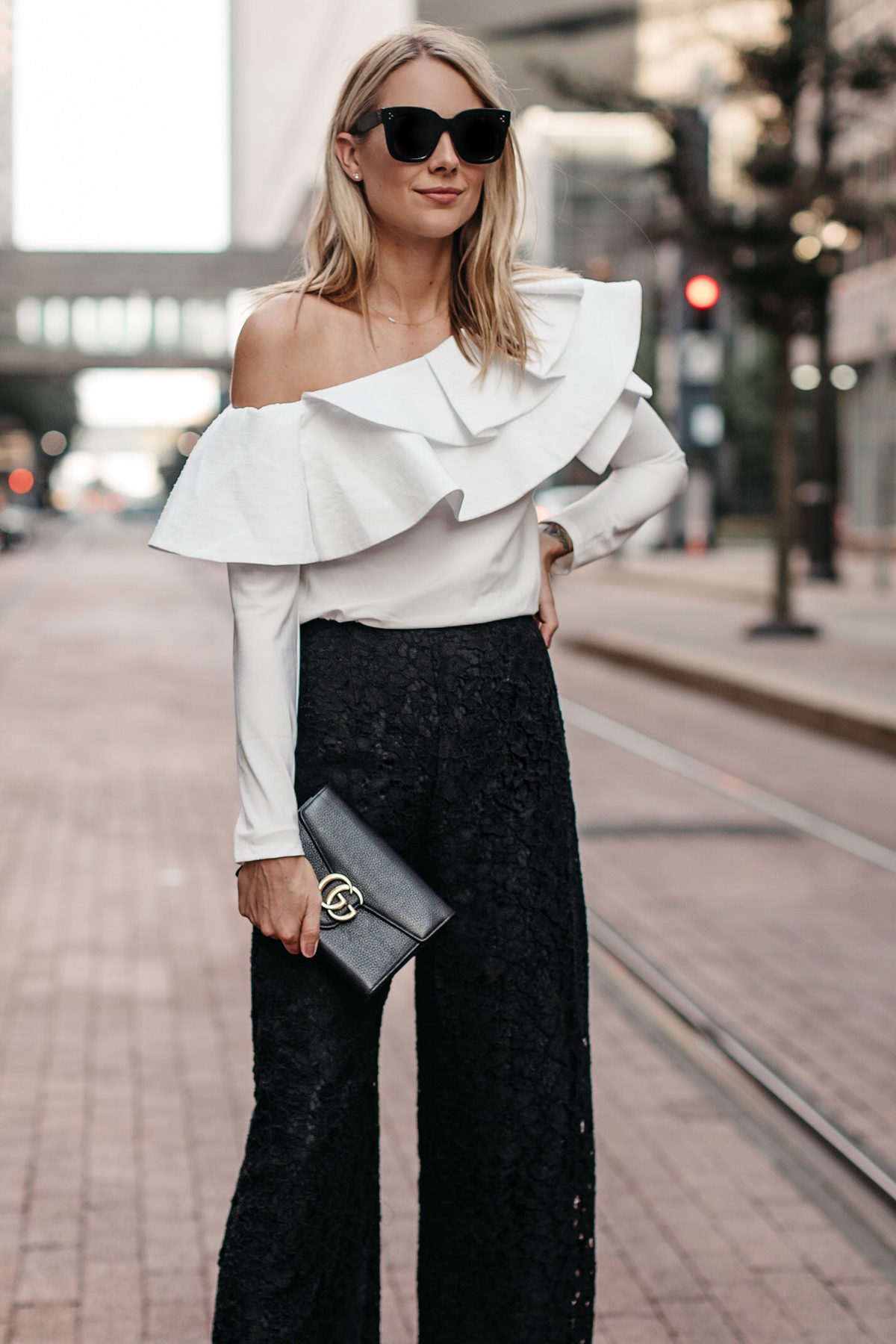 HOW TO WEAR BLACK LACE CULOTTES - Fashion Jackson