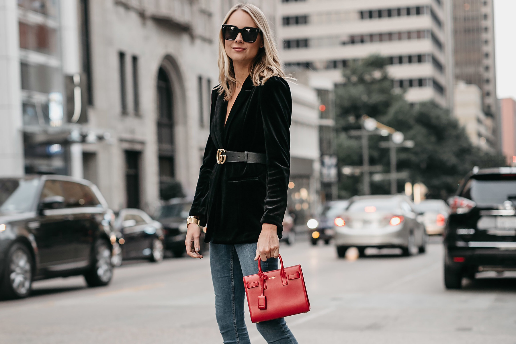 A Stylish Way to Wear a Black Velvet Blazer - Fashion Jackson