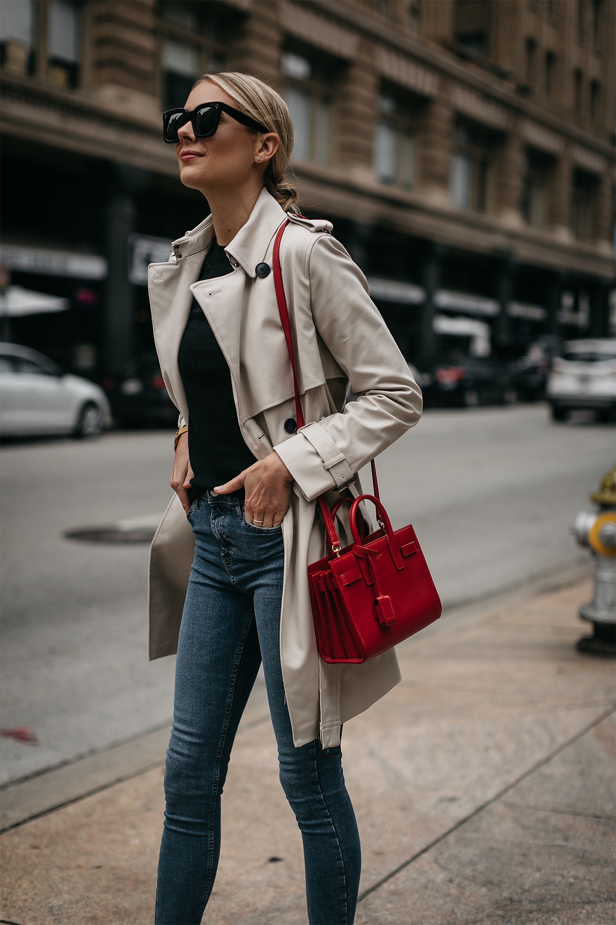 A Chic Way to Wear a Trench Coat in London - Fashion Jackson