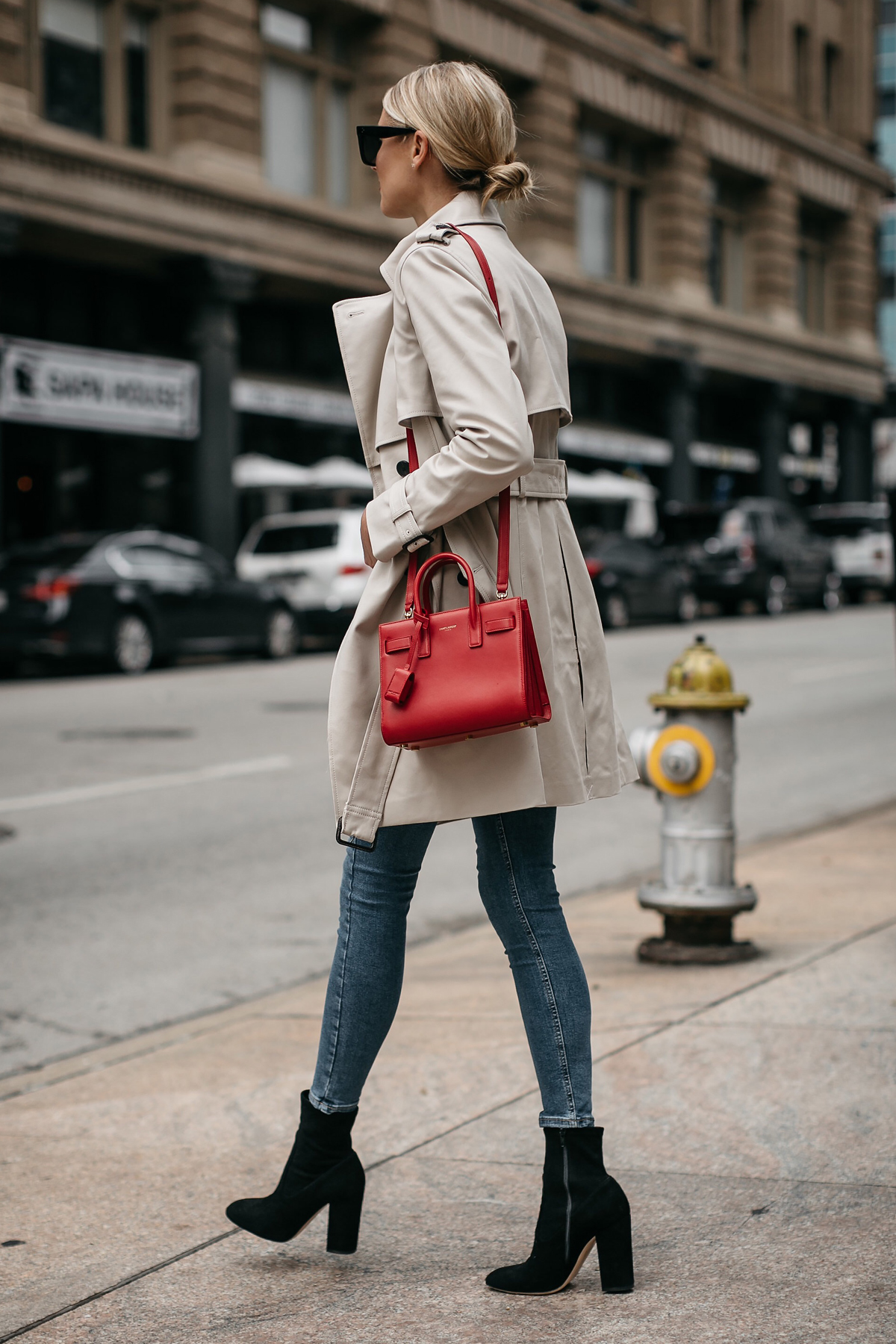 Saint Laurent Sac De Jour Bag street style outfit - FROM LUXE WITH LOVE