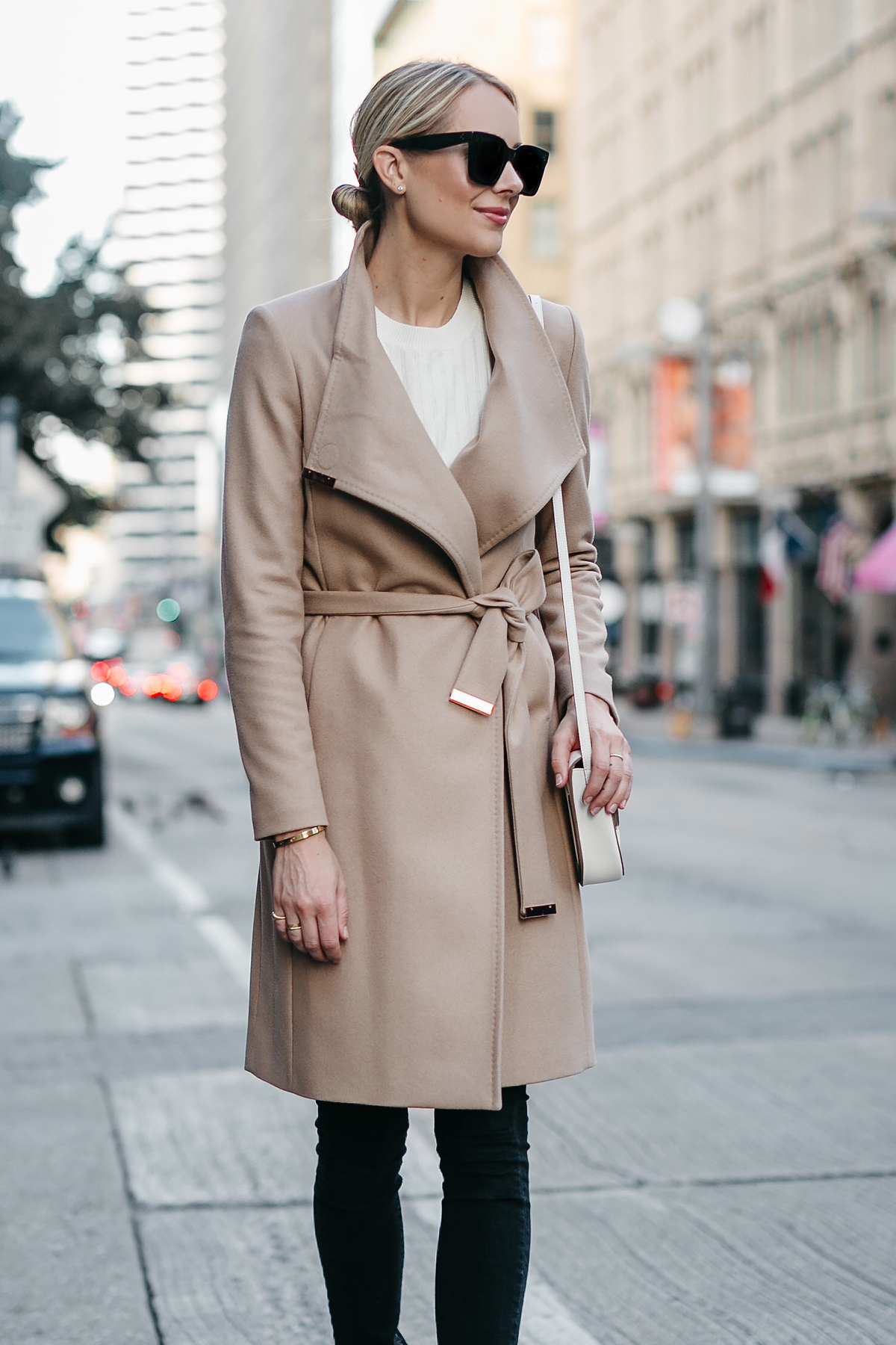 A CHIC TAN WRAP COAT FOR FALL | Fashion Jackson