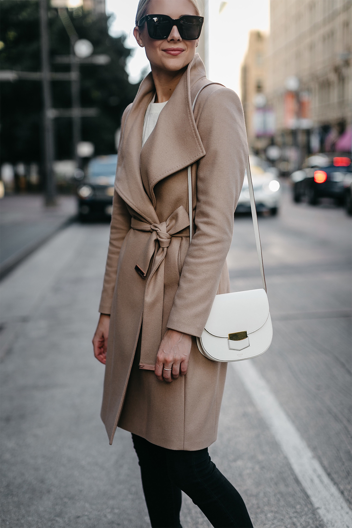 A CHIC TAN WRAP COAT FOR FALL | Fashion Jackson