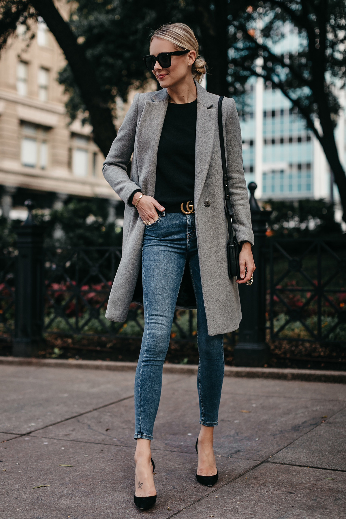 Zara grey wool clearance coat