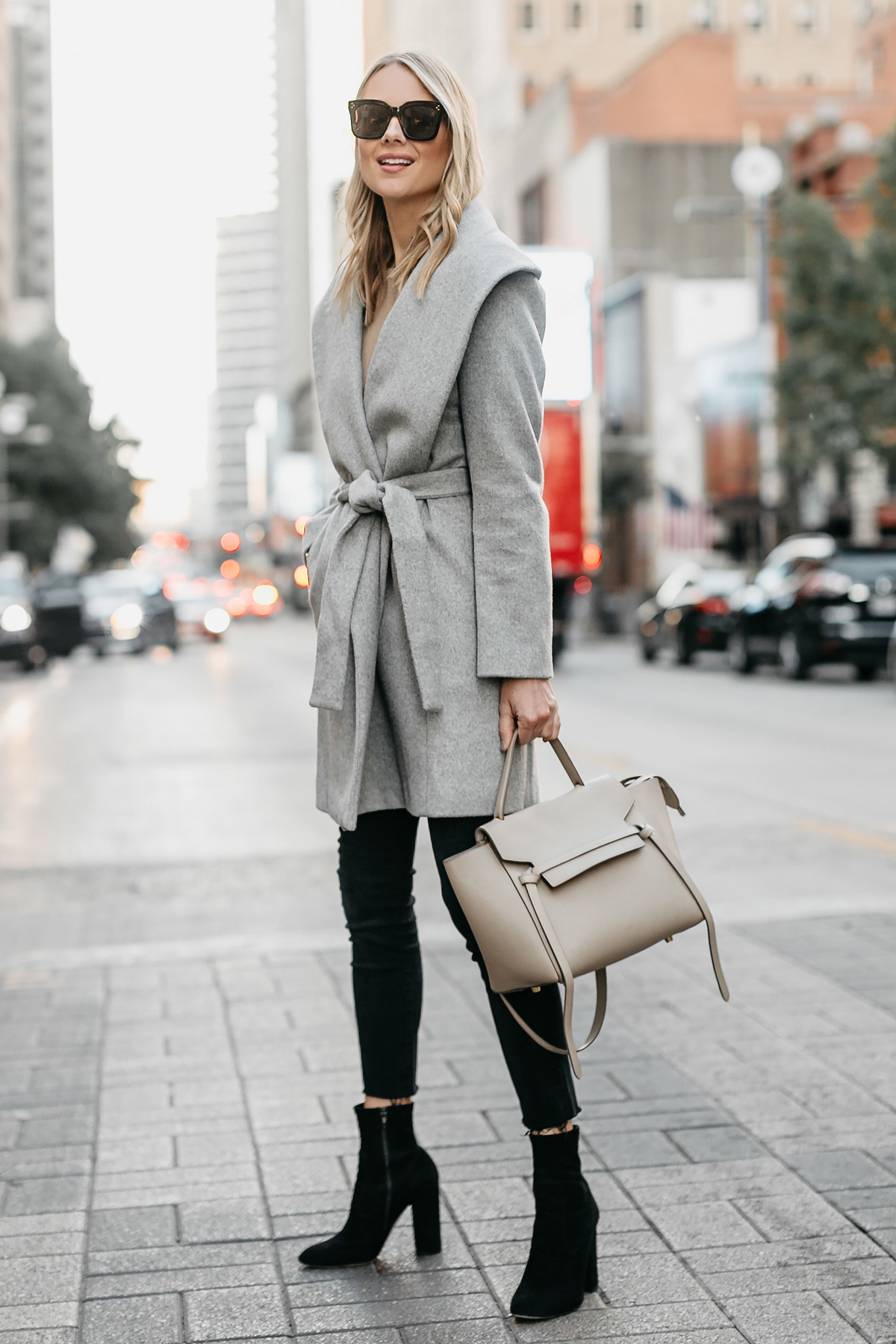 black shawl outfit