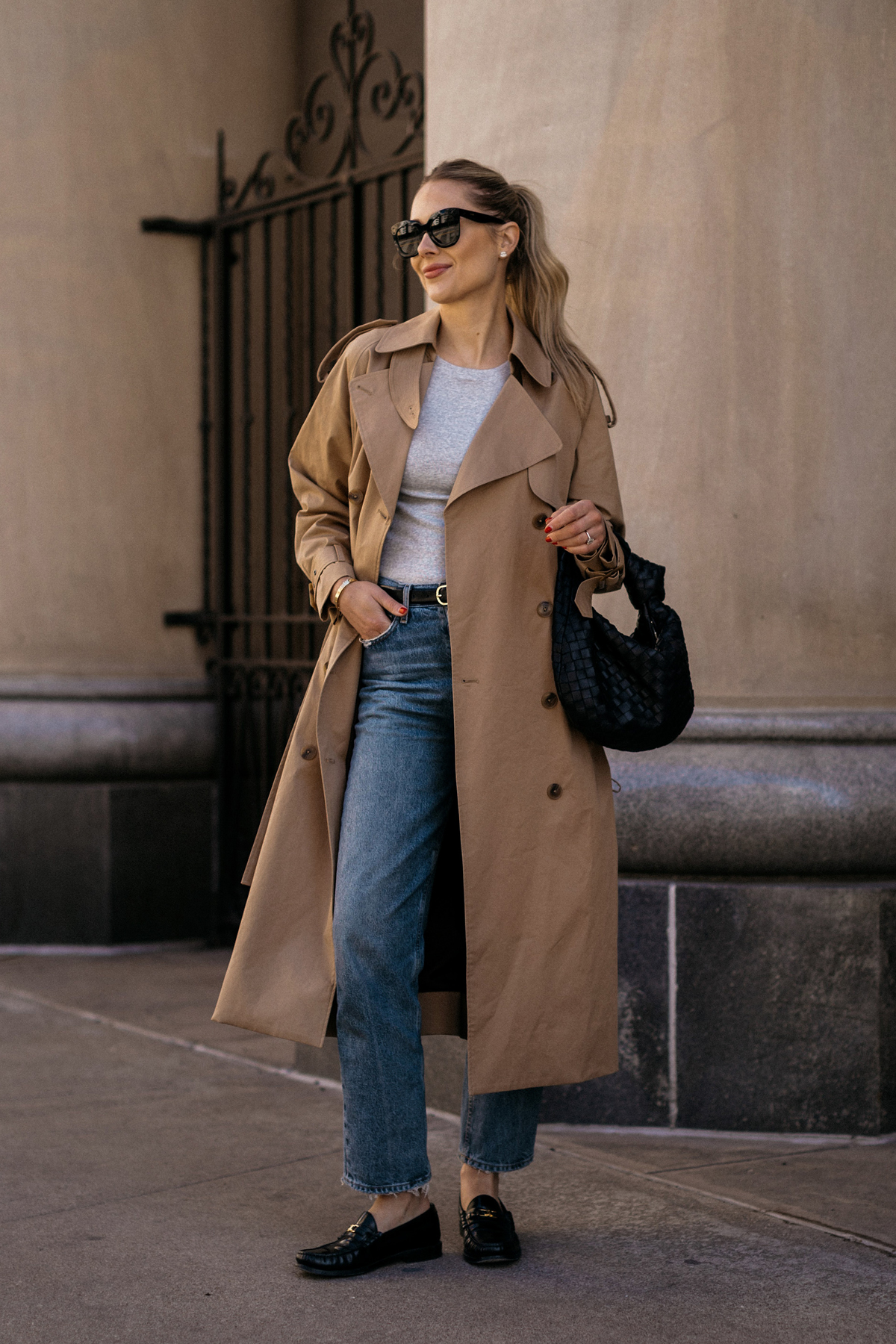Beige Trench Coat Outfit