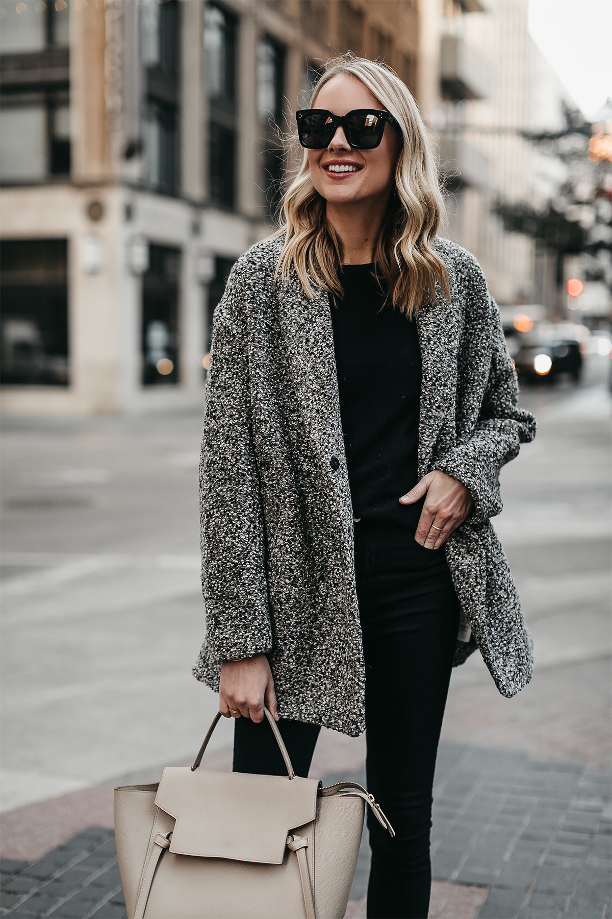 abercrombie boucle cardigan