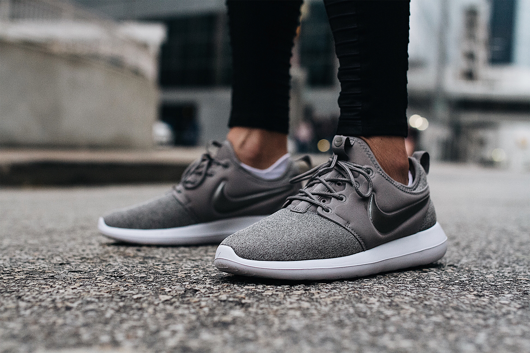 Nike Roshe Two Knit Grey Sneakers Fashion Jackson Dallas Blogger Fashion Blogger Street Style