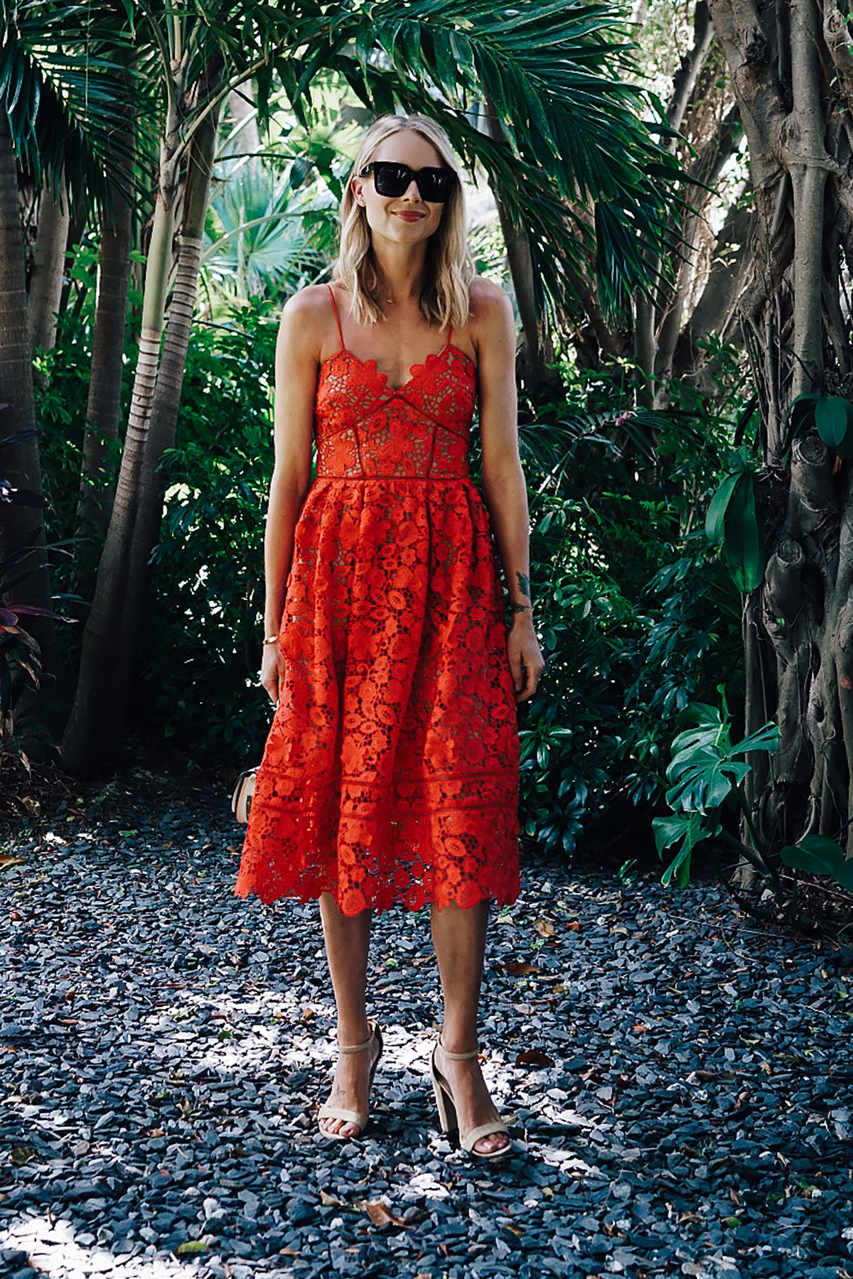 A Red Lace Dress to Wear This Spring - Fashion Jackson