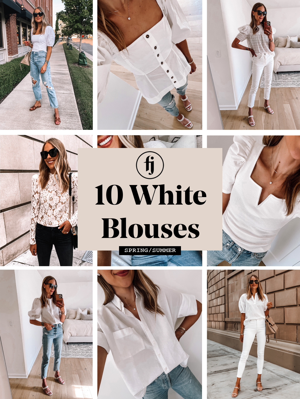 10 White Blouses to Wear for Spring - Fashion Jackson
