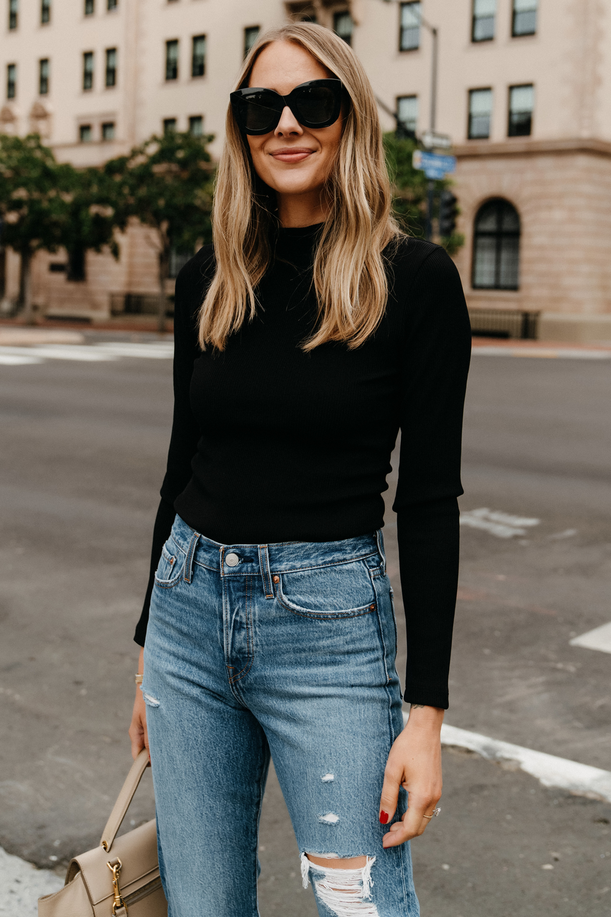 black bodysuit