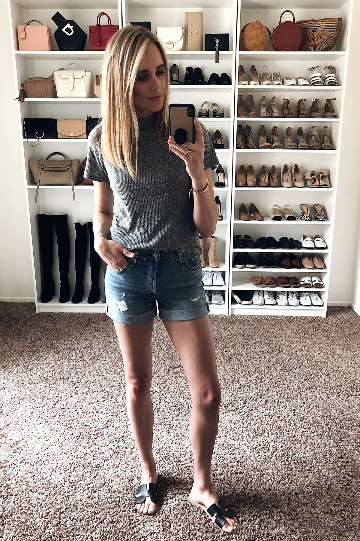 levi's 501 long denim shorts