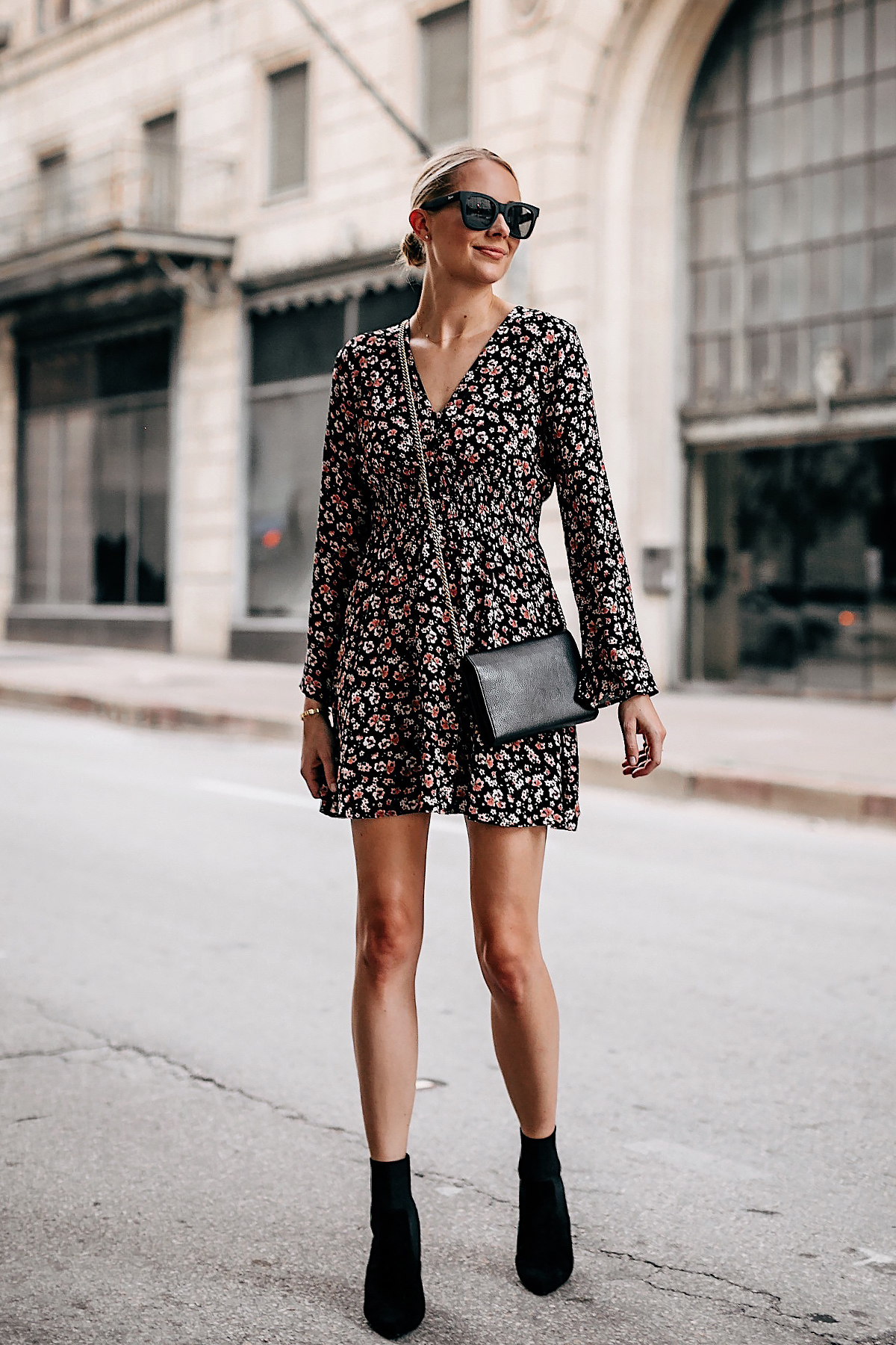 black booties and dress