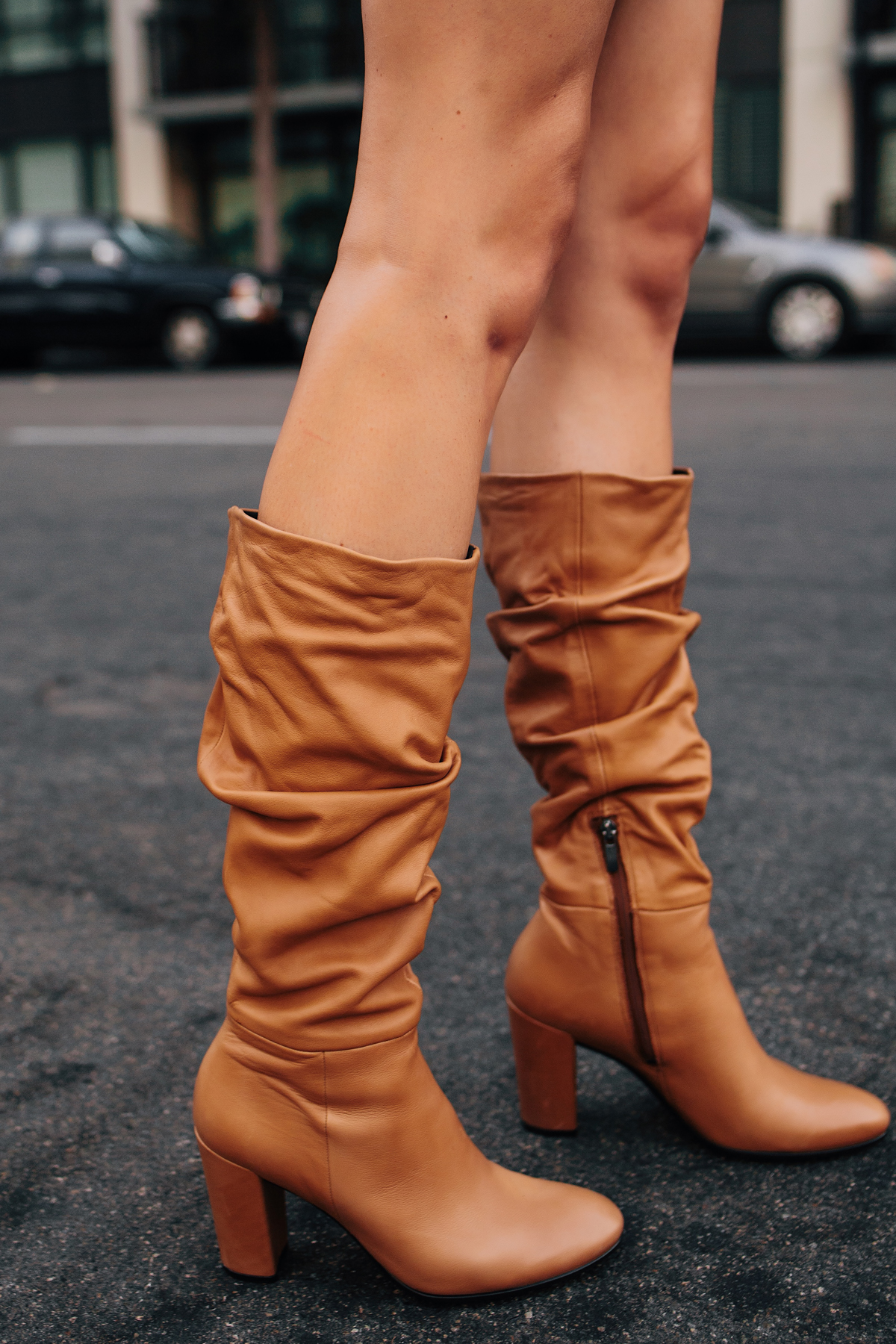 Tan hotsell slouchy boots