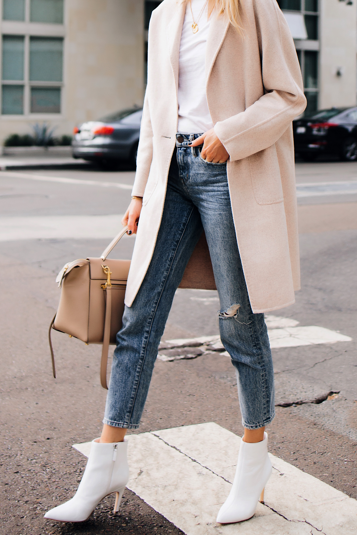 beige bootie outfits