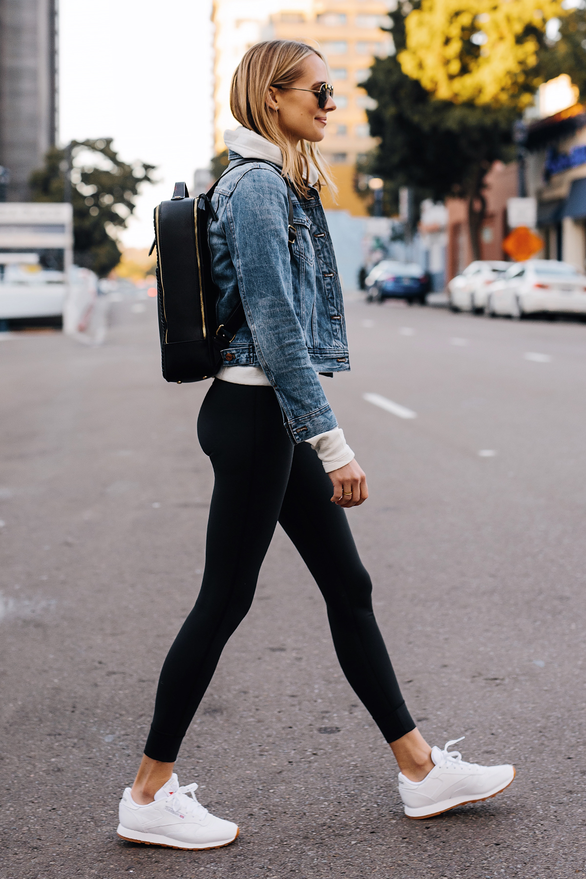 white reebok outfit