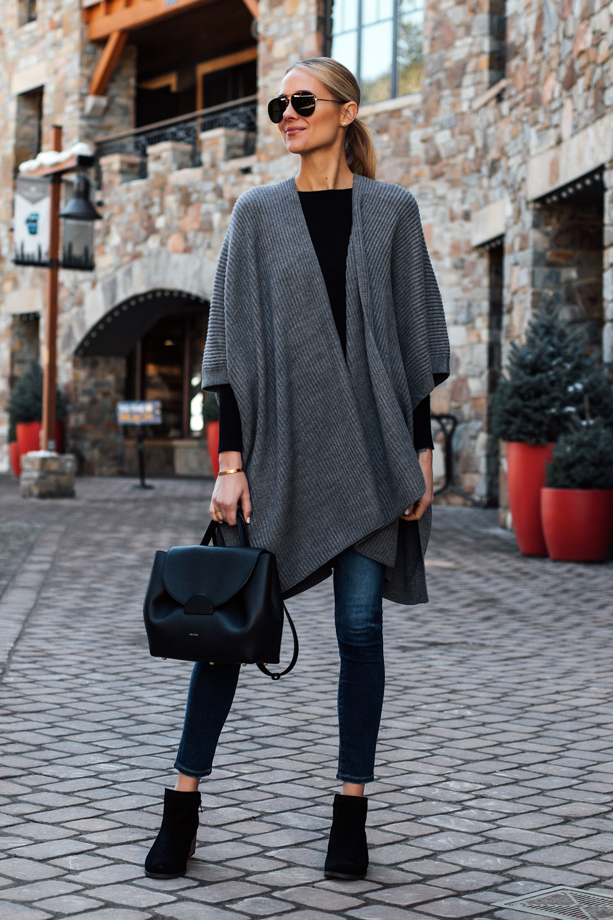 jeans and black booties