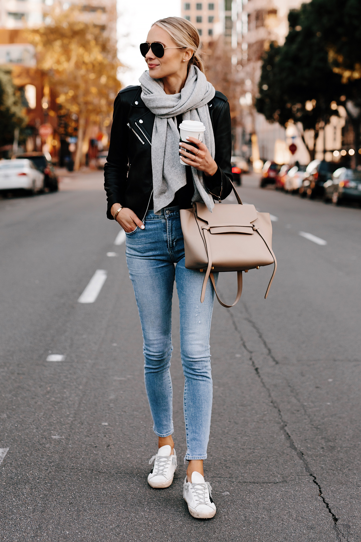 A Stylish Way to Wear a Denim Skirt - Fashion Jackson