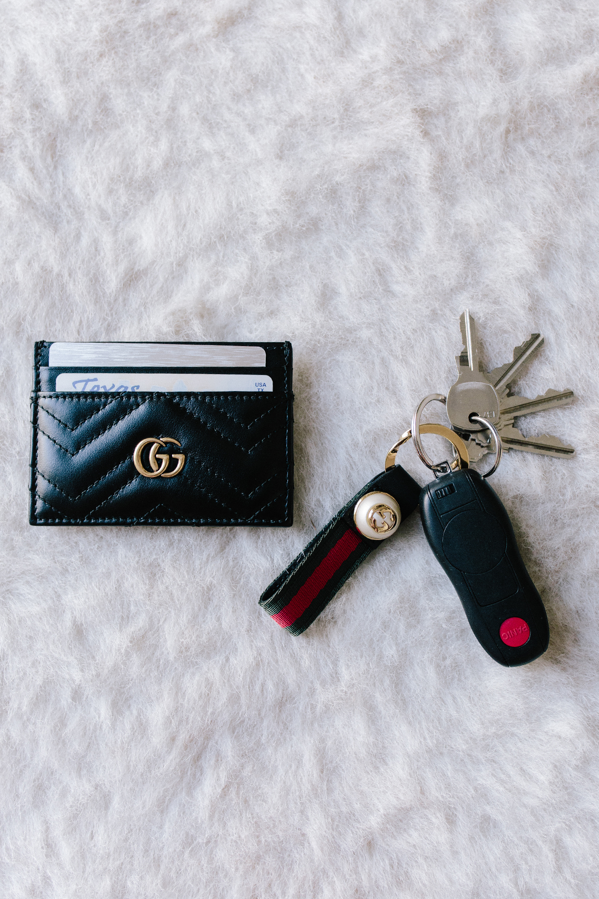 GG Marmont keychain wallet