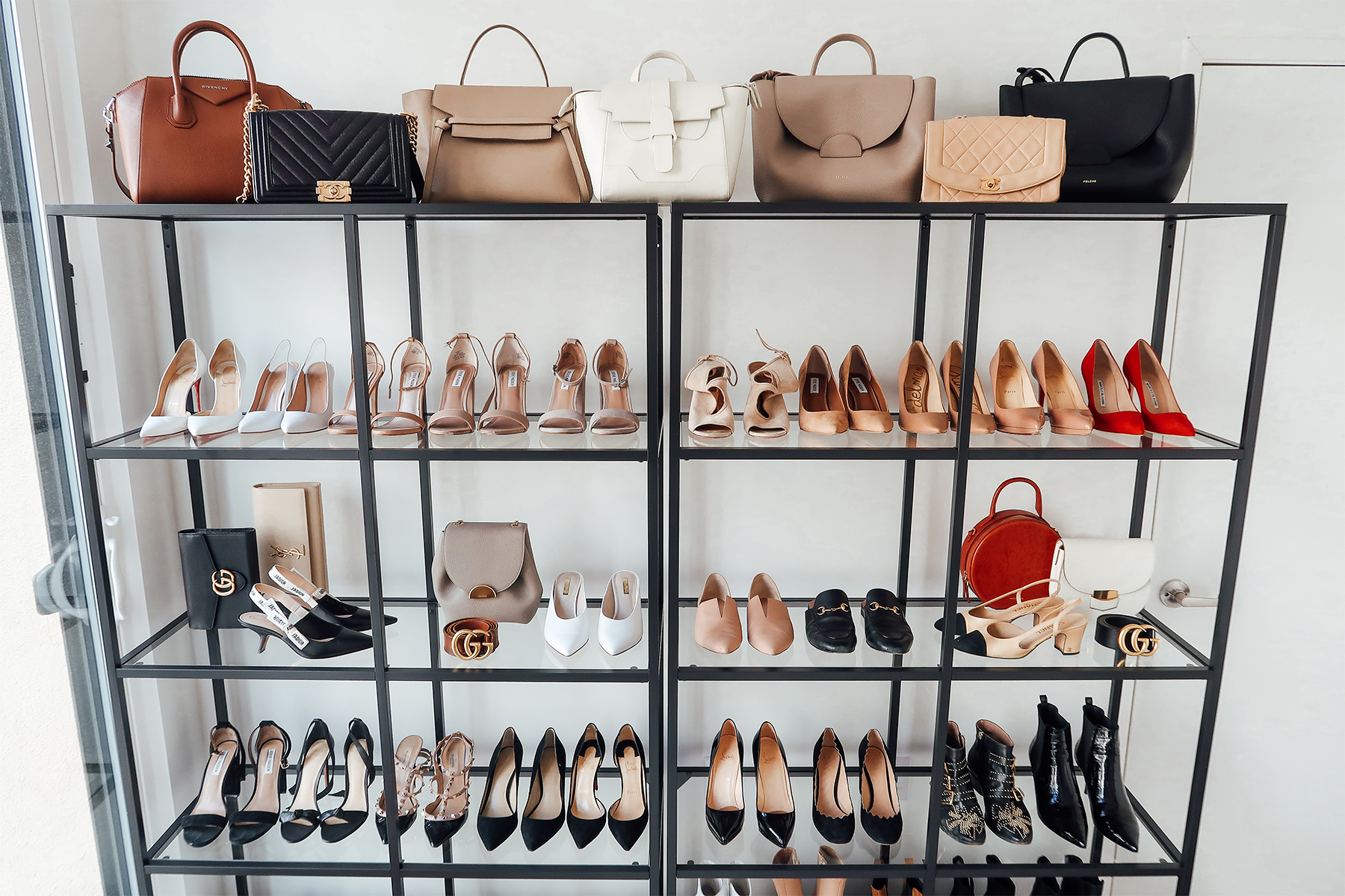 Fashion Jackson Handbag Shoe Collection Closet Office Shelf Storage