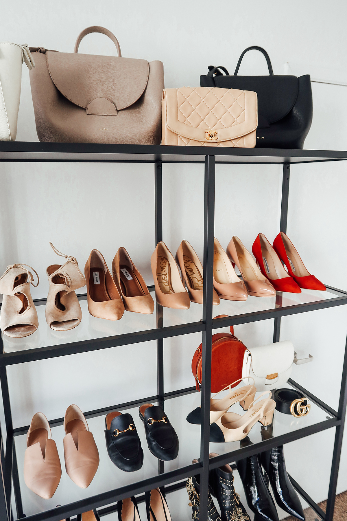 Fashion Jackson Handbag Shoe Collection Closet Office Shelf Storage