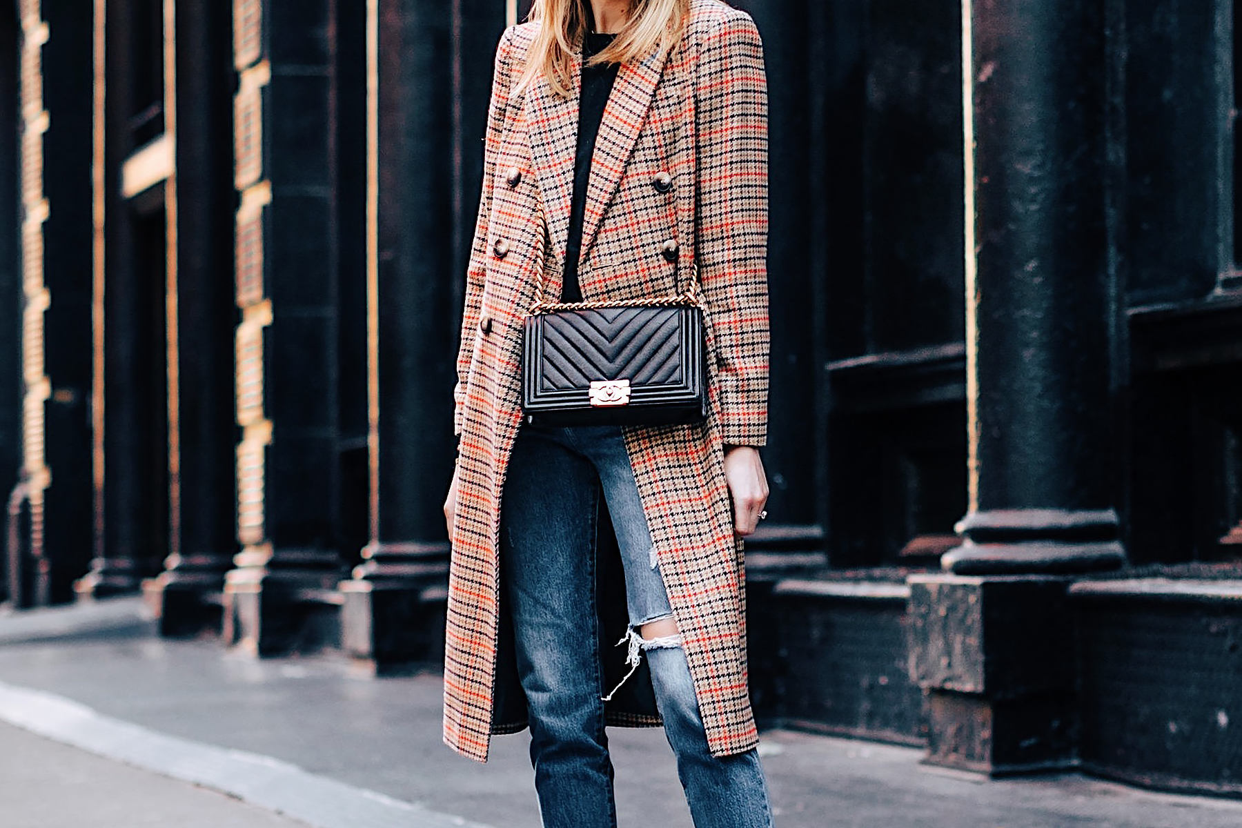 How To Wear A Plaid Coat - Best Plaid Coats For Fall / Winter - Jennysgou