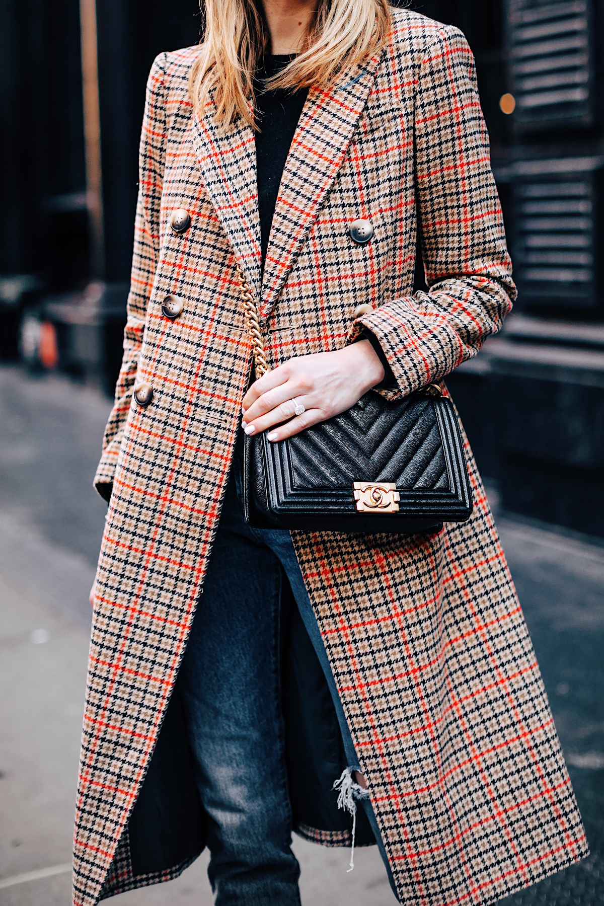 A Stylish Way to Wear a Plaid Coat for Winter - Fashion Jackson