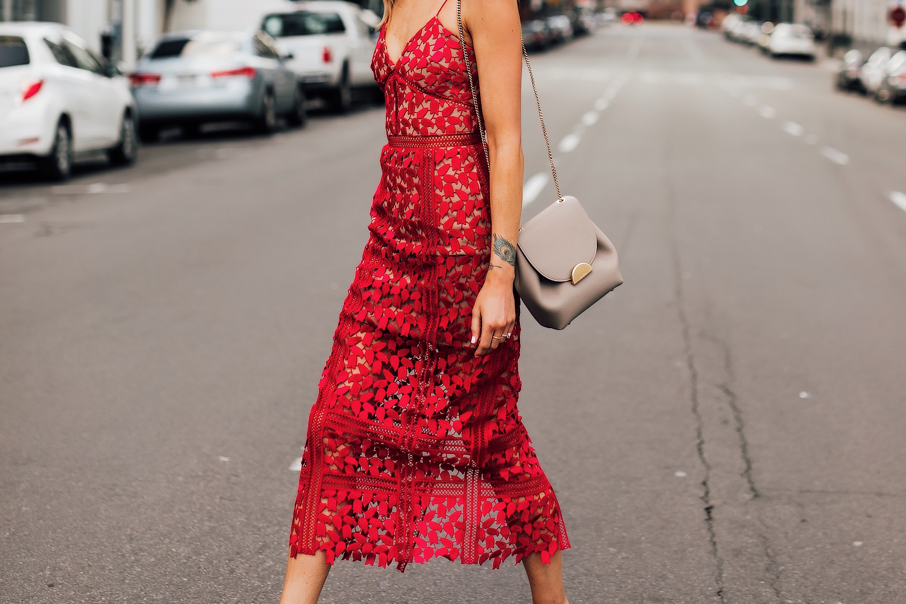 A Red Lace Dress to Wear This Spring - Fashion Jackson