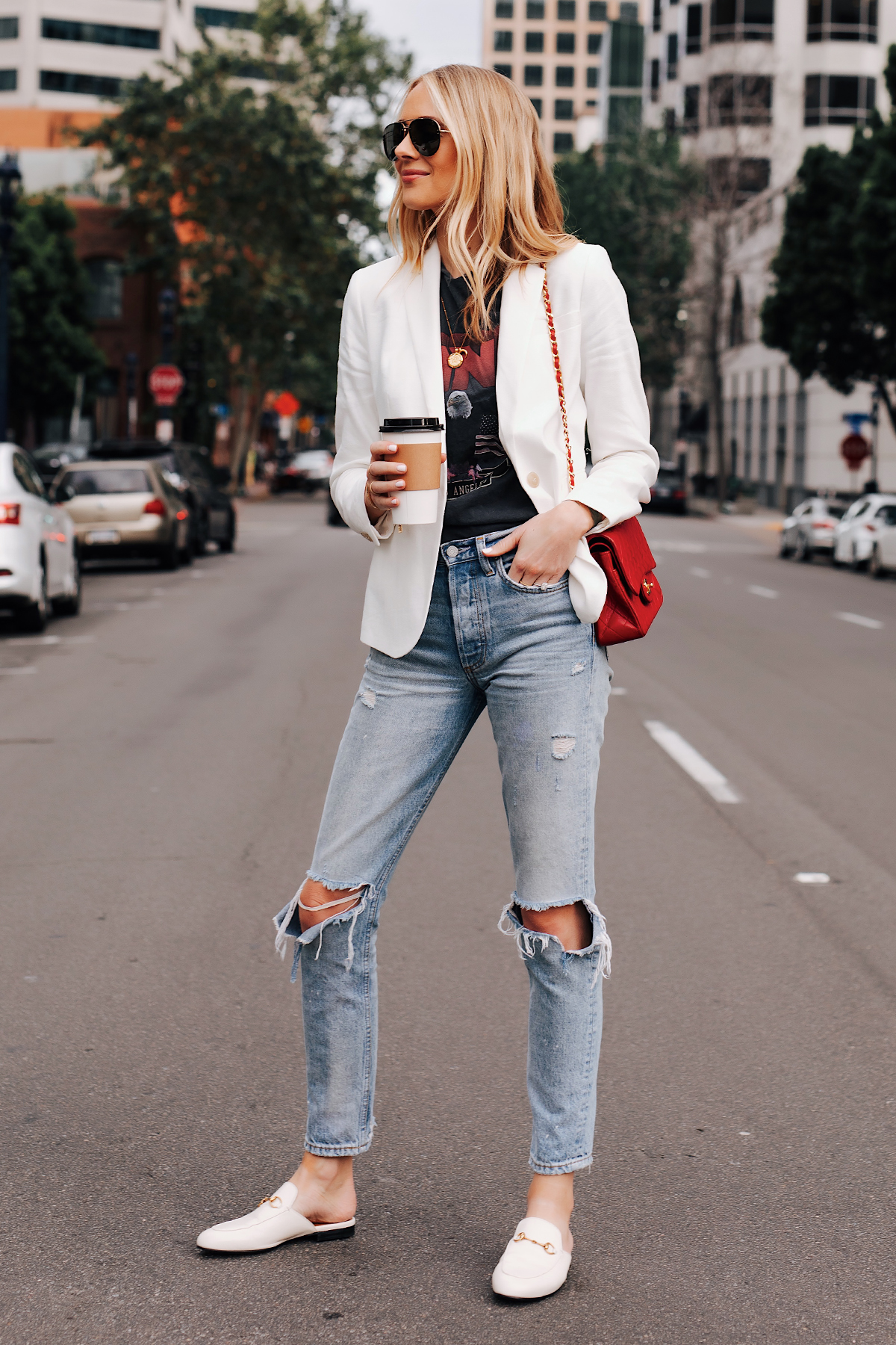 white mules outfit