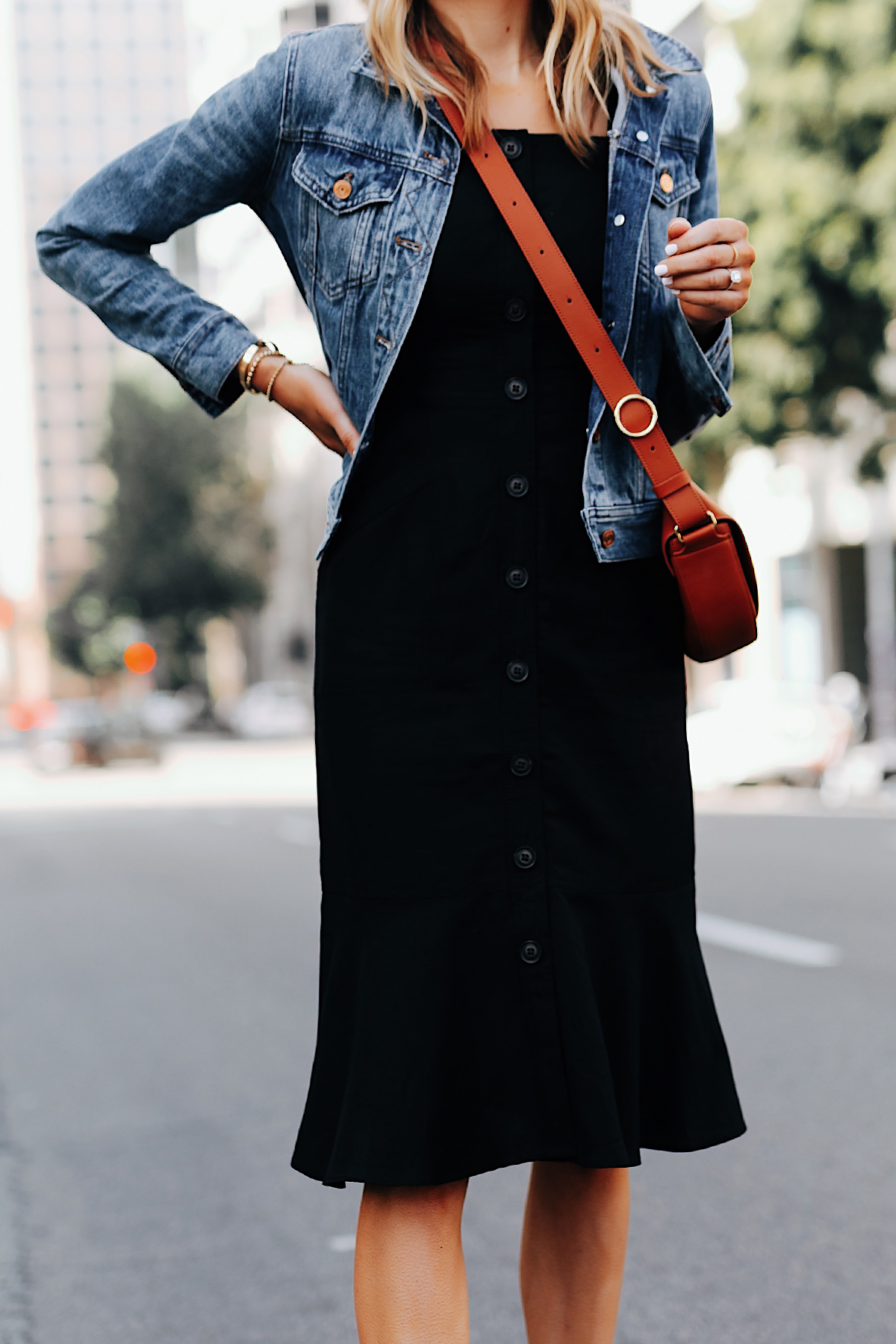 My Favorite Denim Jacket & Little Black Dress - Fashion Jackson