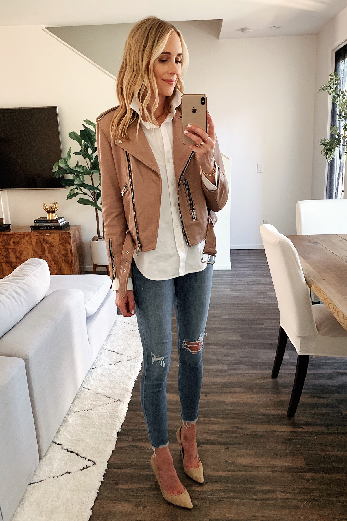 Blush 2025 leather jacket